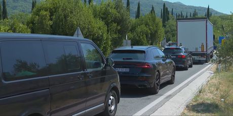 Zastoj prema granici s Crnom Gorom