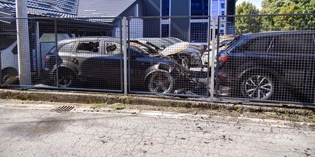 Požar u autosalonu - 1