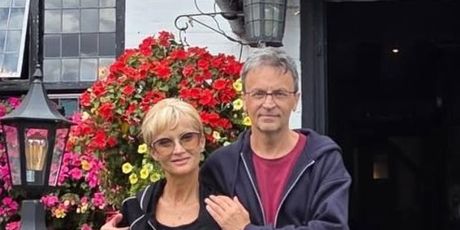 Saša Kopljar i supruga u Engleskoj