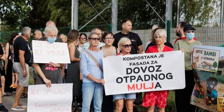 Prosvjed ispred osječke kompostane - 2