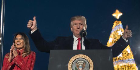 Donald i Melania Trump na svečanosti u Washingtonu (Foto: AFP)