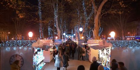 Paljenje lampica na zagrebačkom Zrinjevcu prošle godine (Foto: Dnevnik.hr)