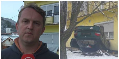 Auto se zabio u kuću (Foto: Dnevnik.hr)