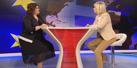 Ministrica europskih fondova Gabrijela Žalac i Sabina Tandara Knezović (Foto: Dnevnik.hr)