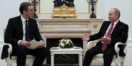 Sastanak Vučića i Putina (Foto: AFP)