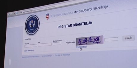 Registar branitelja više nije dostupan javnosti (Foto: Dnevnik.hr) - 2