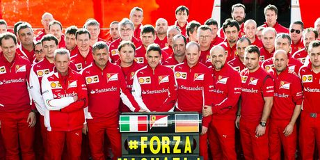 Ferrarijeva poruka podrške za Schumachera (Foto: AFP)