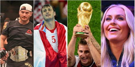 Stipe Miočić, Domagoj Duvnjak, Miroslav Klose, Lindsey Vonn (Foto: AFP)