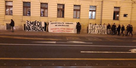 Protest protiv Orbanovog posjeta Zagrebu (Foto: Dnevnik.hr)