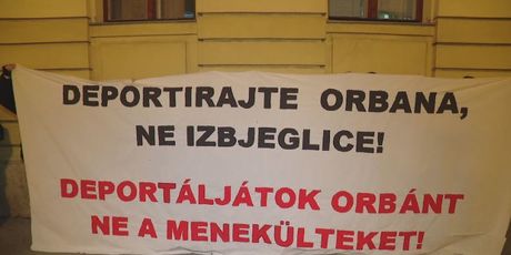 Transparent prosvjednika ispred summita Srednjoeuropske inicijative u Zagrebu (Foto: Dnevnik.hr) - 3