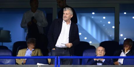 Davor Šuker i Mirko Barišić u glavnoj Dinamovoj loži (Photo: Marko Prpic/PIXSELL