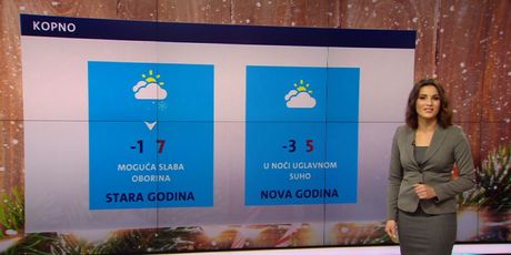 Kakvo će vrijeme biti u silvestarskoj noći donosi Damjana Ćurkov (Foto: Dnevnik.hr)