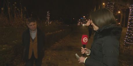 Sanja Vištica, reporterka Nove TV i Goran Tešović, infektolog