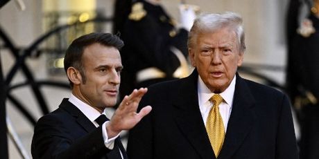 Donald Trump i Emmanuel Macron - 4