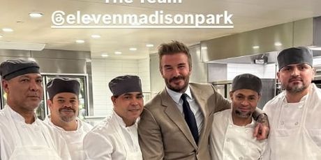 David Beckham na veganskoj večeri - 2