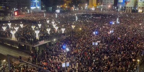 Veliki prosvjed u Beogradu 22.12.