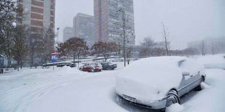 Snijeg u Zagrebu 2012. godine