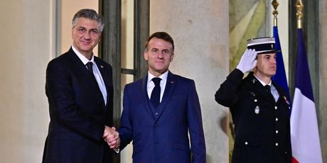 Andrej Plenković i Emmanuel Macron