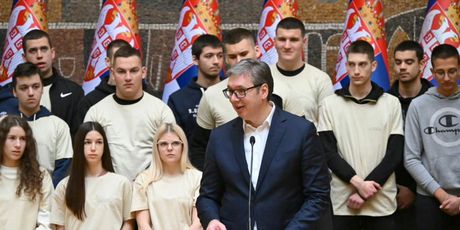 Vukovarski učenici kod Aleksandra Vučića - 1