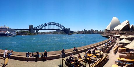 Sydney Opera House i Harbour bridge