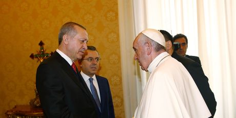 Susret Pape i Erdogana (Foto: AFP)