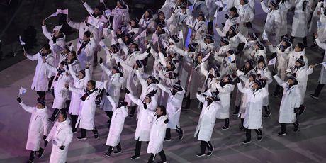 Južna i Sjeverna Koreja zajedno na otvaranju Igara (Foto: AFP)