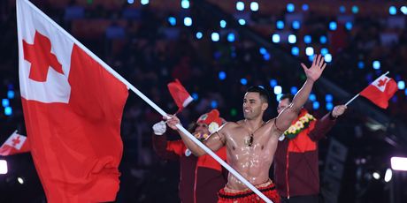 Pita Taufatofua na otvaranju ZOI 2018 (Foto: AFP)