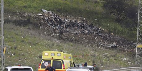 Od izraelskog aviona ostala je samo olupina (Foto: AFP)