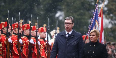 Aleksandar Vučić i Kolinda Grabar-Kitarović (Foto: Pixell)