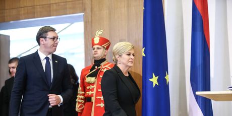Aleksandar Vučić i Kolinda Grabar-Kitarović (Foto: Pixell)