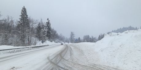 Na staroj cesti ugažen snijeg (Foto: Marko Balen)