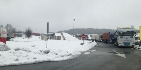 Kamioni blokirani u Vukovoj Gorici (Foto: Dnevnik.hr)