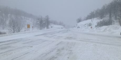 Vijavica na staroj cesti, palo 30 cm novog snijega (Foto: Marko Balen) - 4
