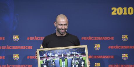 Javier Mascherano nakon osam godina napustio je Barcelonu (Foto: AFP)