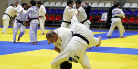 Vladimir Putin na judo treningu (Foto: AFP)