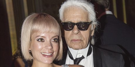 Karl Lagerfeld i Lily Allen (Foto: Getty Images)