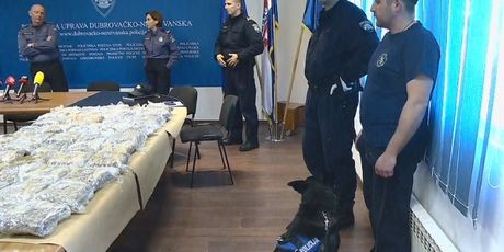 Dubrovačka policija o zapljeni 60 kilograma marihuane (Foto: Dnevnik.hr)
