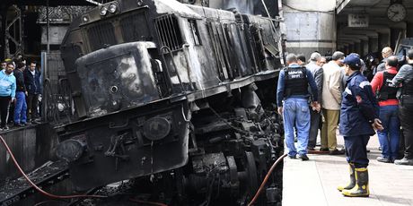 Lokomotiva je eksplodirala nakon što je udairo u betonski odbojnik (Foto: AFP) - 2