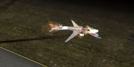 Animacija avionske nesreće u Turskoj - 1