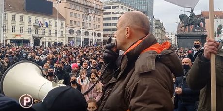 Andrija Klarić na prosvjedu poduzetnika - 2