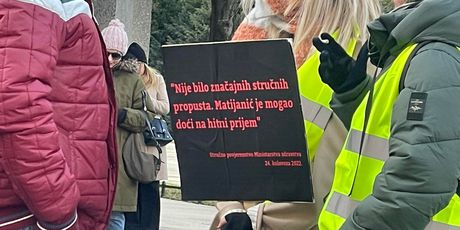 HND-ov prosvjed zbog smrti Vladimira Matijanića - 1