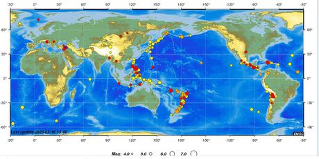 Potresi u svijetu