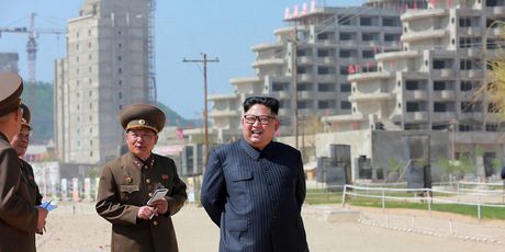 Kim Jong-un u posjetu Wonsanu 2018. godine