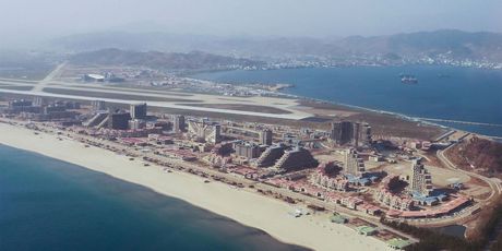 Pogled na Wonsan Beach Resort iz zraka iz 2018. godine