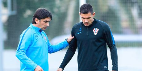 Zlatko Dalić i Dejan Lovren