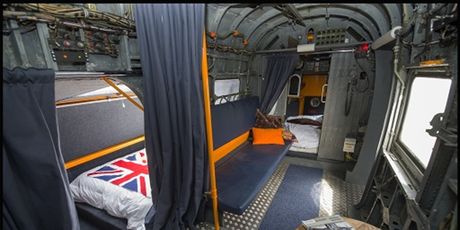 Unutrašnjost vojnom helikoptera koji se koristio u misijama spašavanja tijekom Falklandskog rata