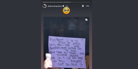Poruka za Aleksandru Prijović