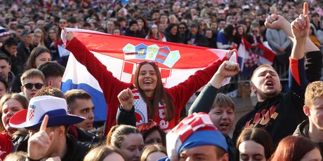 Hrvatski navijači na dočeku rukometašima