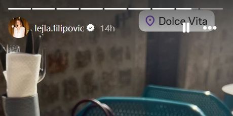 Lejla Filipović na Instagramu