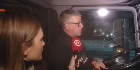 Igor Barić, vozač ralice i Katarina Jusić Mezga, reporterka Dnevnika Nove TV - 1